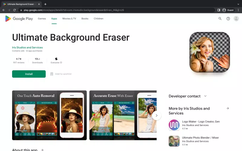 Ultimate Background Eraser APK Download for free and remove backgrounds